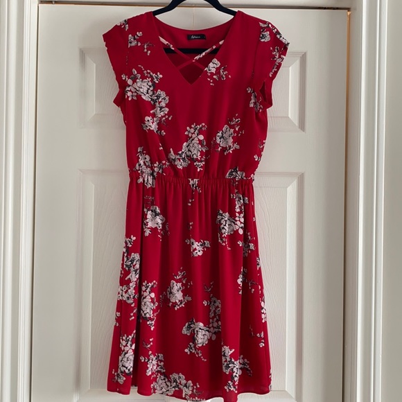 Reitmans Red Floral dress (Size S) - Picture 1 of 2